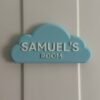 Children's 'Fuzzy Cloud' Door Sign