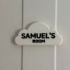 Children's 'Fuzzy Cloud' Door Sign