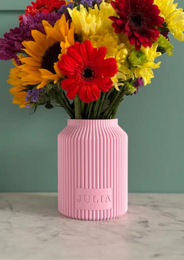 Personalised Name 'Julia' Vase
